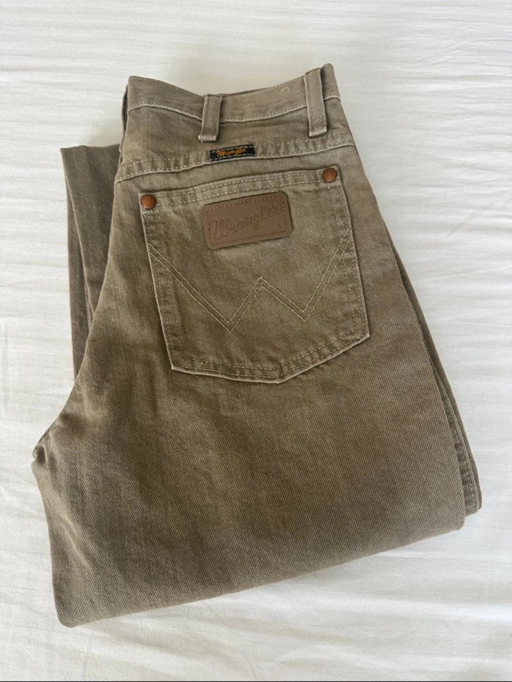 Vintage 90’s Wrangler #0936 Men’s Tan Cowboy Slim Jeans, 27 - Picture 1 of 5